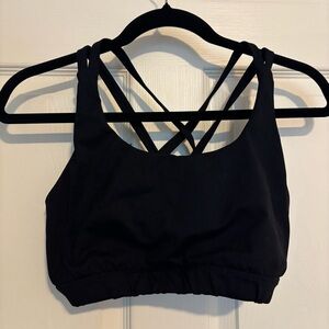 Lululemon Black Strappy Women's Sports Bra